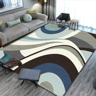 China 3d velvet rug digital printed crystal digital printed soft easy washable rug anti slip indoor rug for living room floor cover for sale