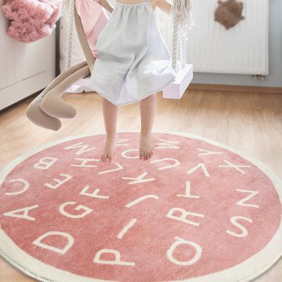 China Letter Mat Alphabet Rug Baby Crawling Play Mat Washable Fluffy Rug Blankets Infant Soft Faux Environmental Cashmere for sale