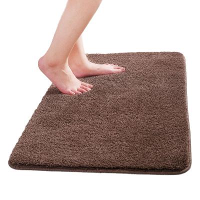 China 100% Shaggy Tufted Bath Mat Polyester Washable Microfiber Polyester Bath Mat for sale