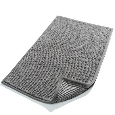 China Durable Top Quality Micro Micro Chenille Fabric Fiber Mat Bath Chenille Rug For Bathroom for sale