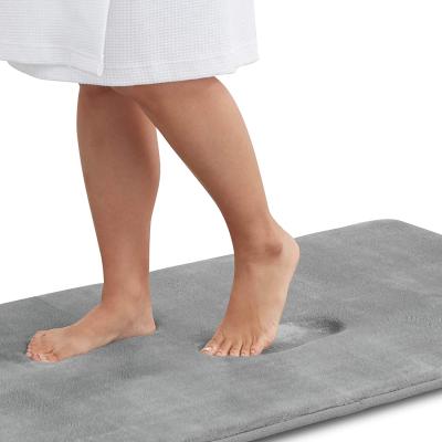 China Hot-selling Bath Mat Memory Foam Washable Anti-Slip Toilet Mat Bathroom Bath Floor Mat For Bathroom Cover for sale