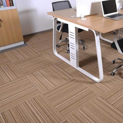 China Commercial Nylon Anti Slip Carpet Tile Floor Carpet Simple Modular Comfortable Office Washable Colorful Flame Retardant Nylon Carpet Tile for sale