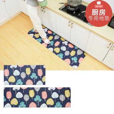 China Non-Position Washable Mat PVC Mat Waterproof Kitchen Mat Anti-Fatigue Memory Foam Anti-Slip Kitchen Drying Mat for sale