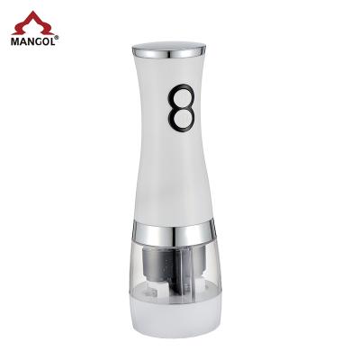 China Viable Dual Salt Battery Operated Electric Pepper Grinder and Pepper Mills for sale