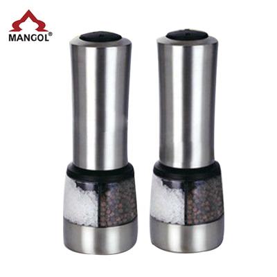 China Sustainable 2 in 1 Combined Electric Salt and Pepper Mill /Multifunctional Salt and Pepper Grinder for sale