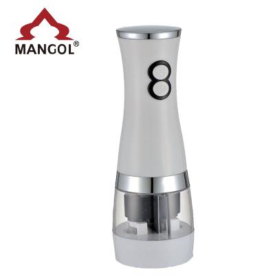 China Sustainable Kitchen Accessories Automatic Electric 2 in1 Salt Grinder and Pepper Mill Crusher for sale