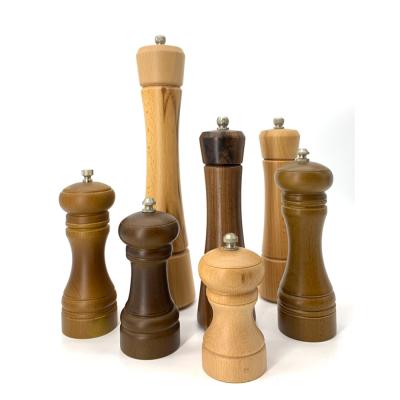 China Viable Kitchen Accessories Wooden Pepper Grinder Salt and Pepper Grinder Set Wooden Pepper Mill Instrument 2020 for sale