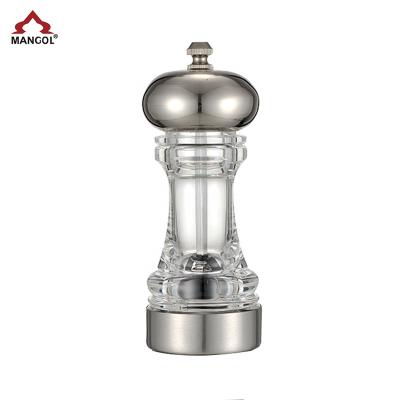 China Viable Manual Glass Herb Spice Salt and Pepper Grinder Mill for Home Use for sale