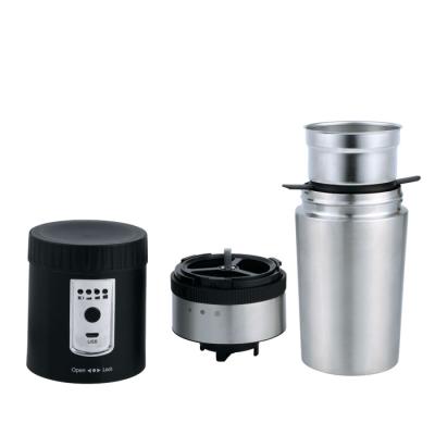 China Car Factory Wholesale Portable USB Charging Coffee Maker Adjustable Electric Coffee Grinder for sale