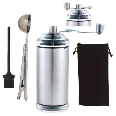 China Eco-friendly Kitchen Accessories Coffee Grinder Stainless Steel Portable Manual Coffee Bean Grinder Mill for sale