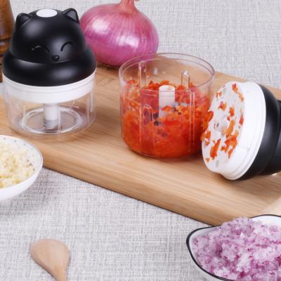 China 2020 Stored USB Garlic Cleaver Ginger Chilli Crusher Rechargeable Electric Fruit Cleaver Vegetable Instrument for sale