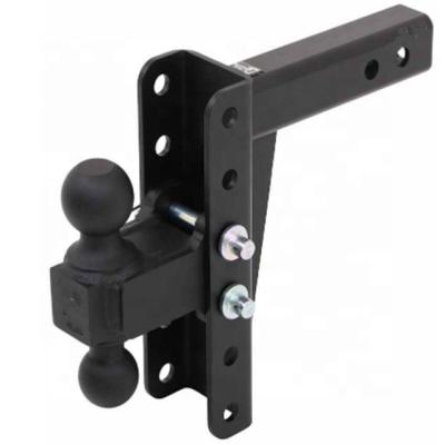 China Steel/Stainless/Aluminum Bulletproof Adjustable Hitch 2-Ball Mount For 2