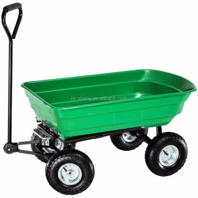 China Tools OEM Rust Resistant Poly Tray Garden Cart for sale