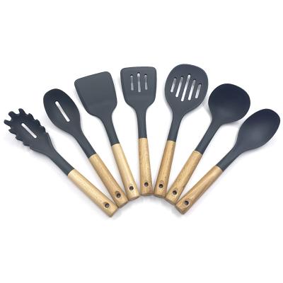 China Sustainable Non-Toxic Kitchen Tools Kitchen Accessories Sets Cooking Tools Kitchen Utensils Wooden Sets for sale