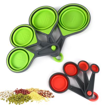 China Viable Hot Selling Kitchen Accessories Silicone Measuring Cups and Measuring Cups Set Measuring Cups for sale