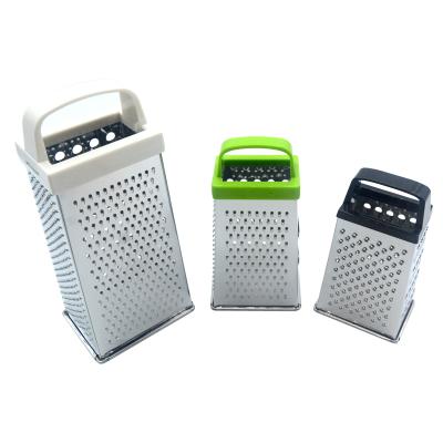 China Customerized Sustainable Stainless Steel Vegetable And Fruit Grater 4 Sided Multifunctional for sale