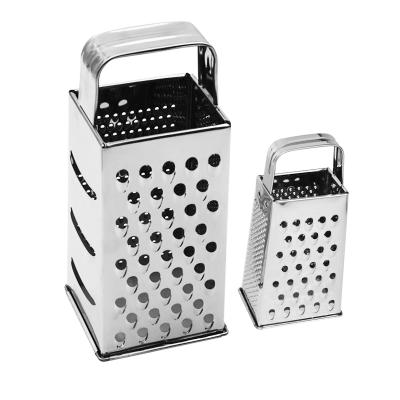 China OEM Factory 8 Inch Kitchen Stainless Steel Cheese Box Multifunctional Side Stocked Vegetable Grater for sale