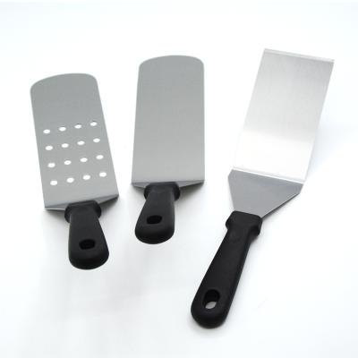 China Best Selling Viable Set of Metal Stainless Steel Spatula - Griddle Scraper and Flat Grill Fin Turner or Pancake Burger BBQ Grill for sale