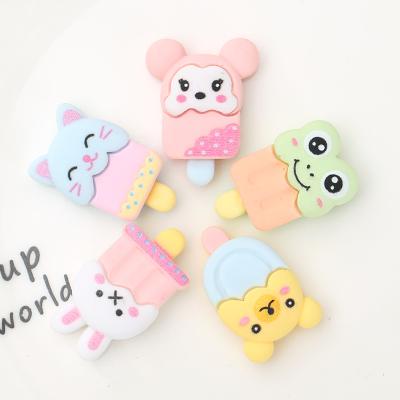 China Europe 1bag Simulation Food Scrapbook Fake Ice Cream Flatback Cute Resin Cabochons DIY Craft Phone Headwear Party Decor Accessories for sale