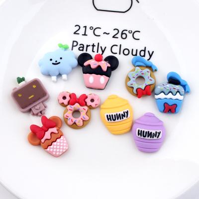 China Europe Kawaii Cake Donut Flatback Ball Resin Cabochons Scrapbooking Embellishment Decoration Openers For Diy Phone Hair Bow Accessories for sale