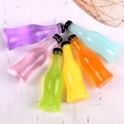 China Europe 100Pcs/Bag Resin Cabochon Mini Drink Bottle Flat Back For Hair Bow Center DIY Phone Decoration Jewelry Making Accessories for sale