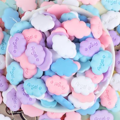 China 100Pcs/Bag Europe Back Resin Cabochon Mini Cute Angle Cloud Flat For Phone Shell Hair Bow Centerpiece Decoration Accessories for sale