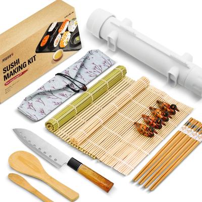 China Viable Sushi Making Kit 10 Pcs DIY Mold Sushi Making Tool The Perfect Home Sushi Rolls Tool For Beginner Kids for sale