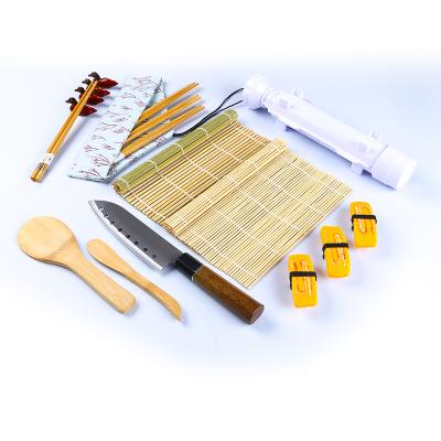 China Viable Sushi Making Bazooka Roller Home Sushi Rolls Kit Tool for Beginner Kids All in One Complete Sushi Set for sale