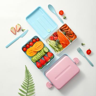 China Freshness Keeping Wishome Lunch Box Storage Boxes And Leakproof Bins Food Container Lunch Containers Bento Box With Handle for sale