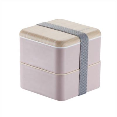 China 2020 hot sale heatable square shape bento lunch box for adult for sale