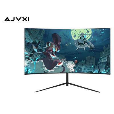 China Curved 24 inch 1K 1920*1080 1080P 60Hz 75Hz 27 inch lcd display rgb led backlight Fhd/qhd/uhd 4k gaming promotion wholesale monitor for sale