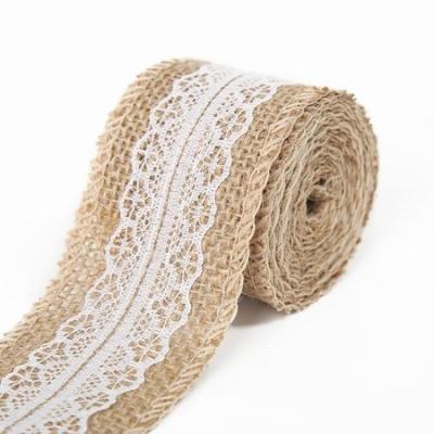 China Viable Portable Lace Rolls Hessian Burlap Popular For Wedding Decoration for sale