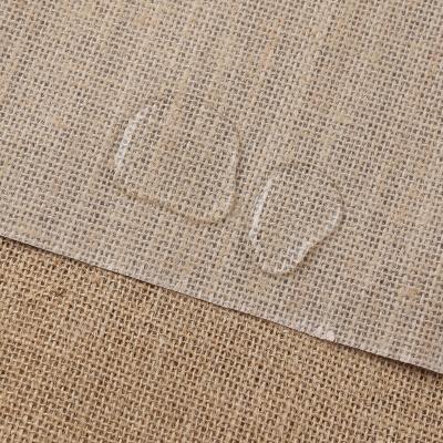 China China Viable Factory Waterproof Jute Fabric Laminated Burlap For Tote Bags for sale