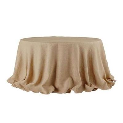 China Eco - Friendly / Durable Jute Tablecloth Customized Burlap Woven Table Runner For Wedding for sale