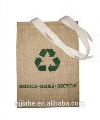 China New Recyclable Low Cost Reusable Natural Jute Bag for sale