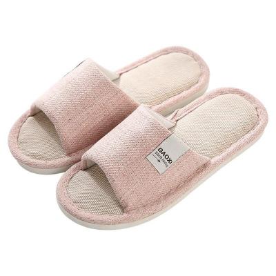 China Wholesale Women's Summer And Autumn Indoor Slipper Anti-slippery Four Seasons Household Anti-slippery Students Cotton Canvas Cloth Art Canvas Slippers for sale