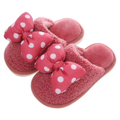 China Winter Kids Lighted Home Slippers Kids Kids Cotton Shoes Girls Plush Warm Slippers Indoor Slippers Child for sale