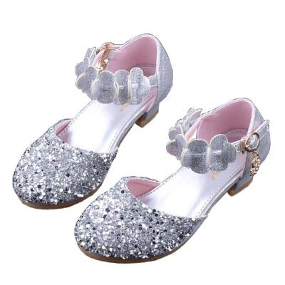 China New Design Anti-slippery Fancy Cute Cheap Girls Shoes Lovely Party Princess Glitter Shoes Girl For Kids for sale