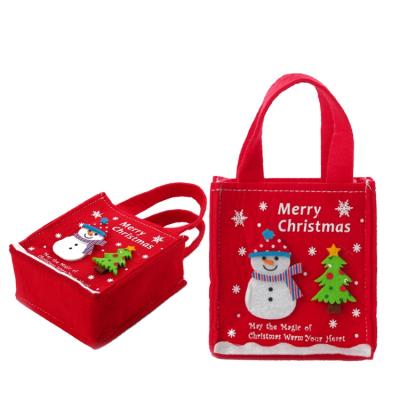 China Wholesale Recycled DIY Christmas Kids Shopping Gift Felt Shopping Bag for sale