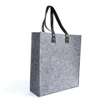 China Hot Handled Products Wholesale Shopping Tote Bag Eco - Friendly Felt With Custom Logo for sale