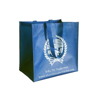 China Biodegradable Materia Logo Wholesale Eco Friendly Recycled Custom Made Laminated Shopping Non Woven Tote Bag for sale