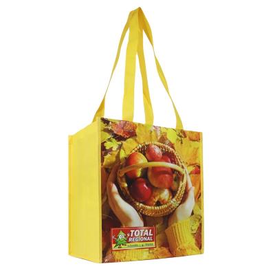 China Wholesale Reusable Custom Recyclable Recycle Logo Non Woven Shopping Grocery Laminated Printed Foldable Tote Bag for sale