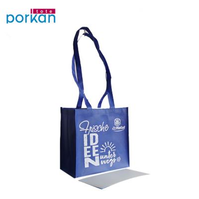 China Reusable Eco Friendly Recycled Handled Shopping Handled European Mart Wholesaler Custom Logo Printed Non Woven Tote Bag for sale