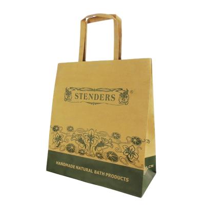 China Wholesale Recyclable Low Price Brown Gift Offset Printing 150gsm High Quality Cardboard Bags Kraft Paper Bag Without Lamination for sale