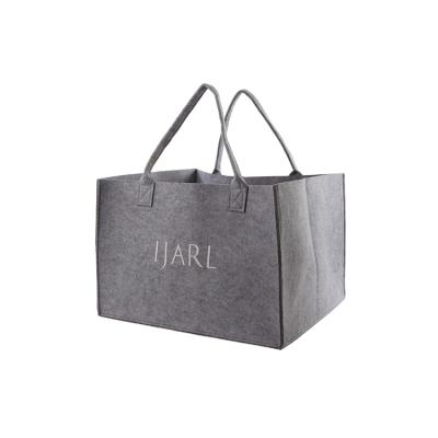 China New Fashion Storage Tote Bag Customized Logo Printed High Quality Large Wool Felt Bag For Tote Fashion Wool Felt Casual Buying, Felt for sale