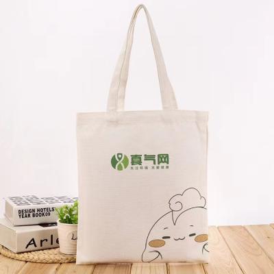 China Recyclable Custom Fashion White Simple Shopping Shoulder Tote Canvas Organic Cotton Bag Women Shopping Gift With Logo for sale