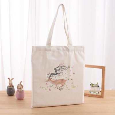 China Recyclable wholesale cheap natural promotional printed tote bag/custom standard size tote canvas cotton cotton shopping bag for sale