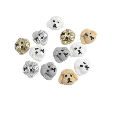 China Cute Puppy 7.5x10MM Flatback Resin Nail Art Rhinestone 100Pcs Apply To Modified Manicure Accessories for sale