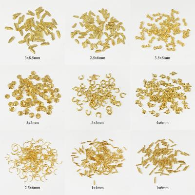 China Flatback Mixed Metal Patch Nail Art Metal Frame Hollow Gold Rivet Decorations Triangle Rhinestone DIY Shell Nail Manicure Accessor for sale