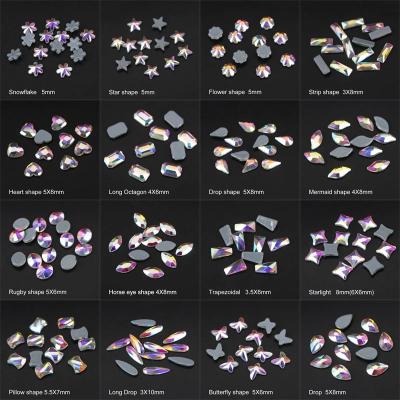 China Pointback Wholesale AAA Grade High Quality Hot-fix/AB Form Glue On Flat Back Rhinestone Rhinestone For Luxury Dress Western Wedding for sale